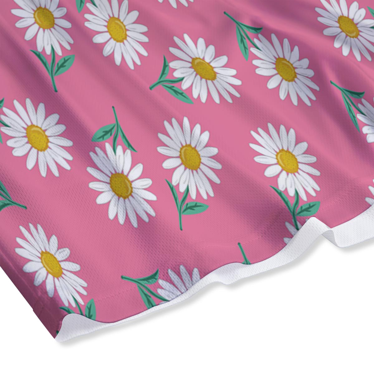 Chamomile Sunflower Print Pattern Mesh Shorts