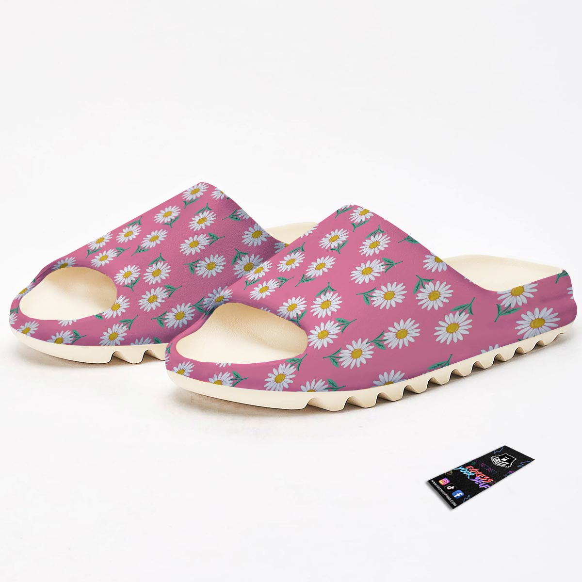 Chamomile Sunflower Print Pattern Sandals-grizzshop