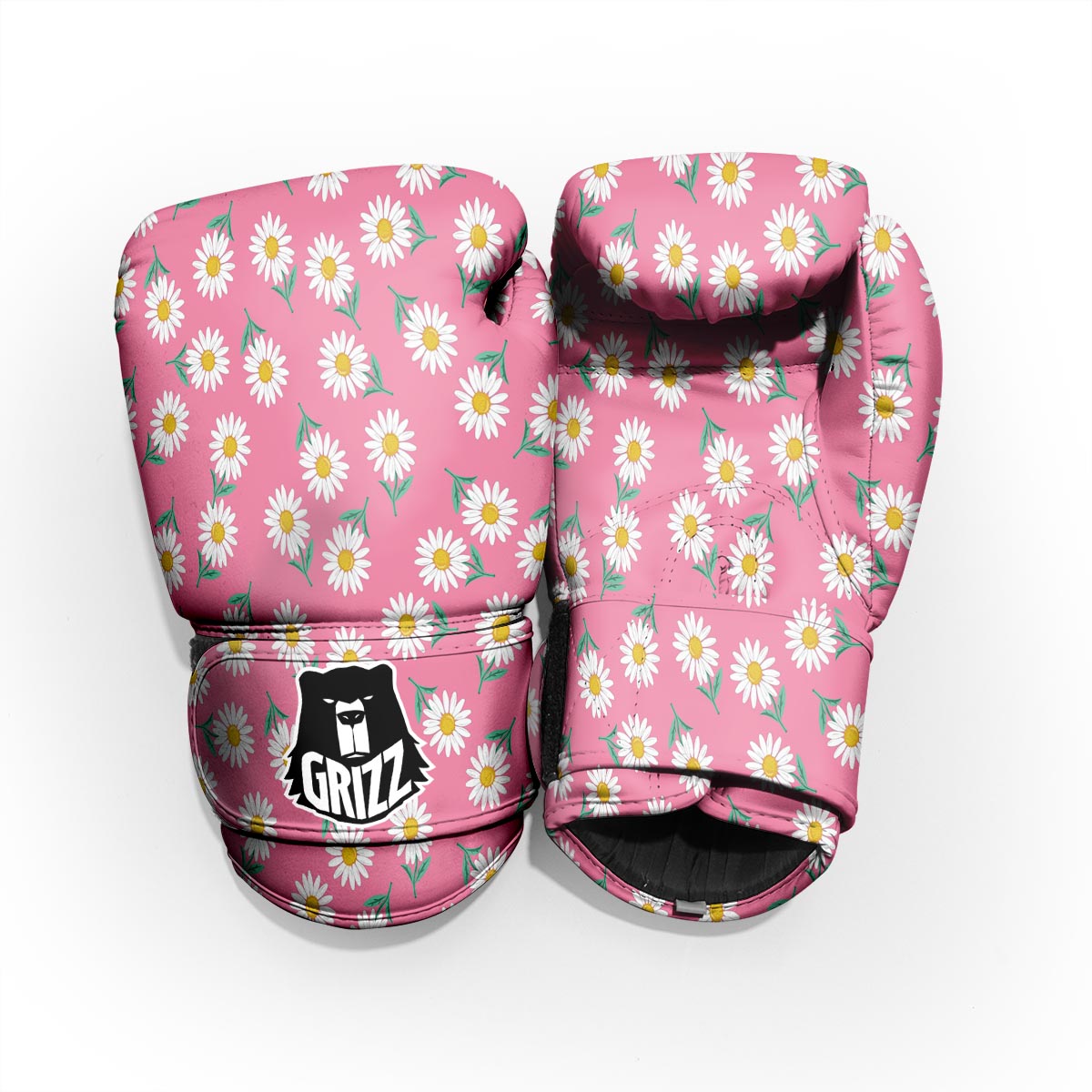 Chamomile Sunflower Print Pattern Pro Boxing Glove
