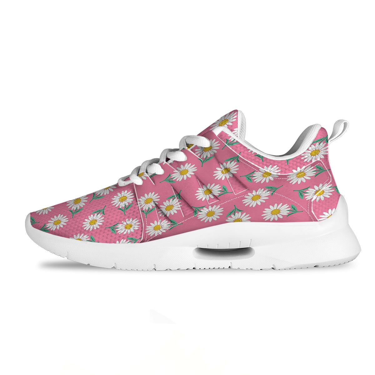 Chamomile Sunflower Print Pattern Tennis Shoes-grizzshop