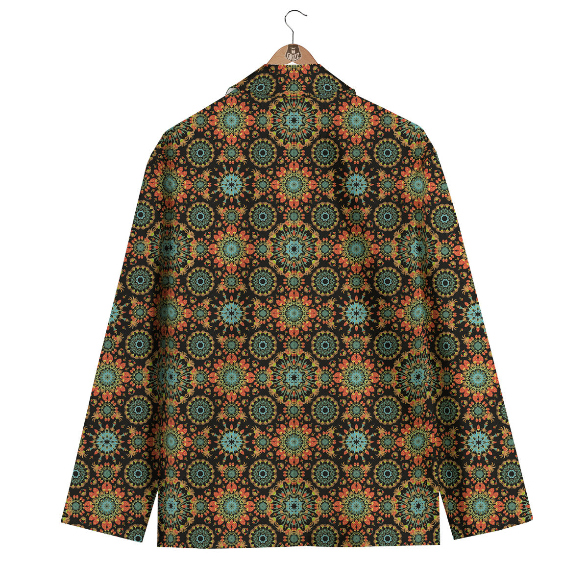 Chaotic Boho Print Pattern Men's Blazer-grizzshop