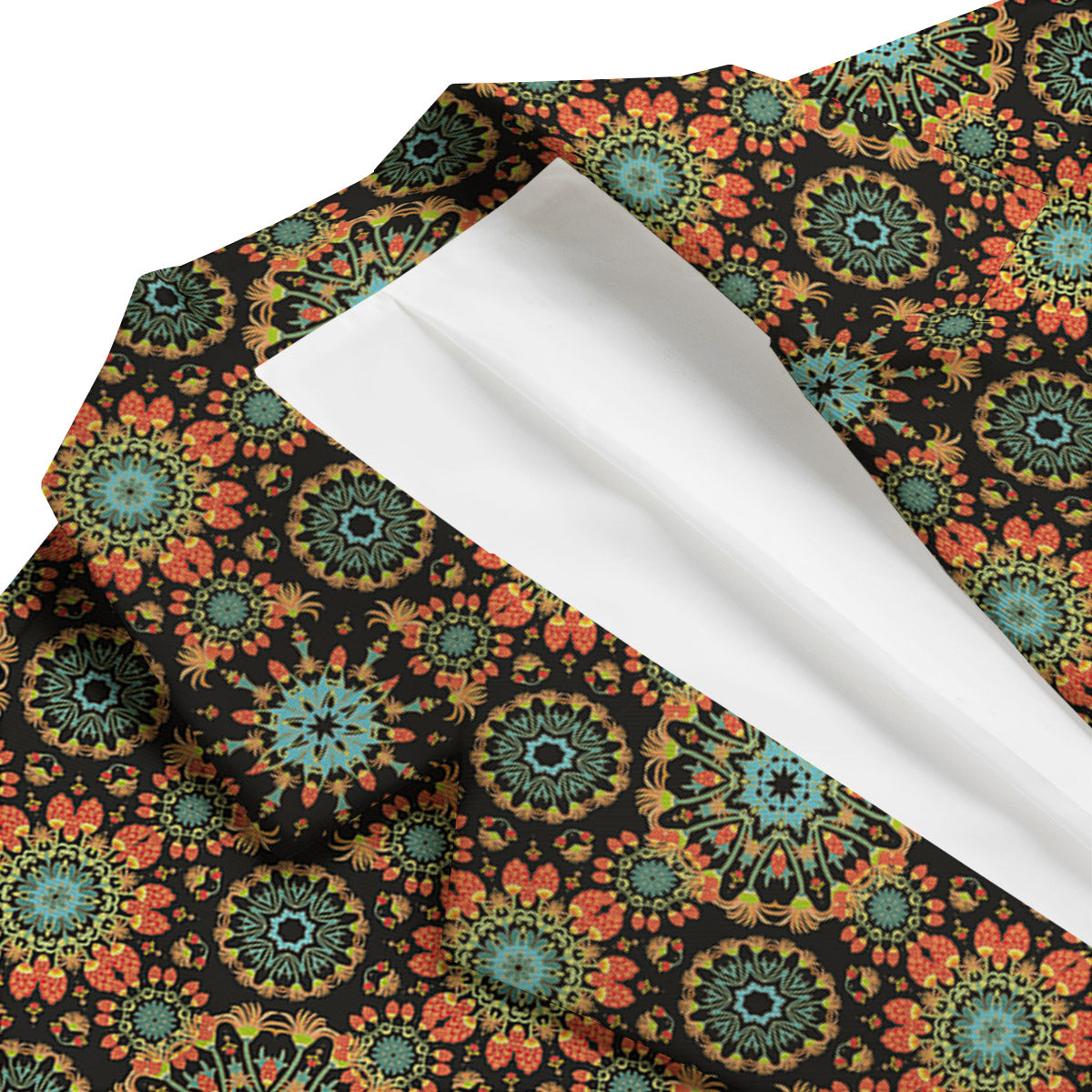 Chaotic Boho Print Pattern Men's Blazer-grizzshop