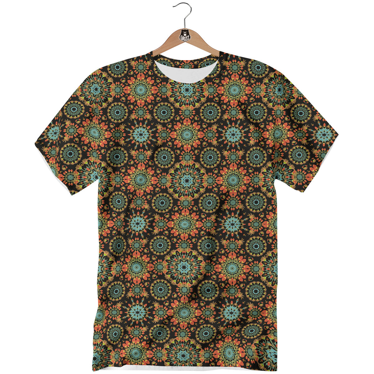 Chaotic Boho Print Pattern T-Shirt-grizzshop