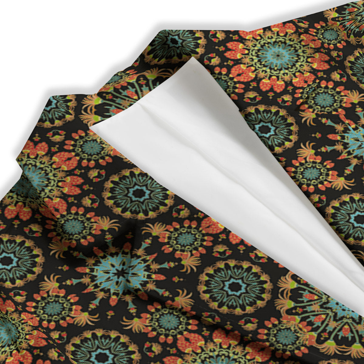 Chaotic Boho Print Pattern Women's Blazer-grizzshop