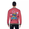 Characters Graffiti Cartoon Print Baseball Jacket-grizzshop