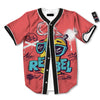 Characters Graffiti Cartoon Print Baseball Jersey-grizzshop