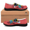 Characters Graffiti Cartoon Print Black Loafers-grizzshop