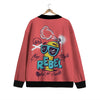 Characters Graffiti Cartoon Print Cardigan-grizzshop