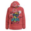 Characters Graffiti Cartoon Print Down Jacket-grizzshop