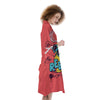 Characters Graffiti Cartoon Print Kimono-grizzshop