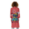 Characters Graffiti Cartoon Print Kimono-grizzshop