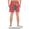 Characters Graffiti Cartoon Print Men's Gym Shorts-grizzshop