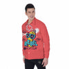 Characters Graffiti Cartoon Print Men's Long Sleeve Shirts-grizzshop