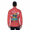 Characters Graffiti Cartoon Print Men's Long Sleeve Shirts-grizzshop