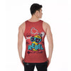 Characters Graffiti Cartoon Print Men's Tank Top-grizzshop