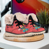 Characters Graffiti Cartoon Print Snow Boots-grizzshop