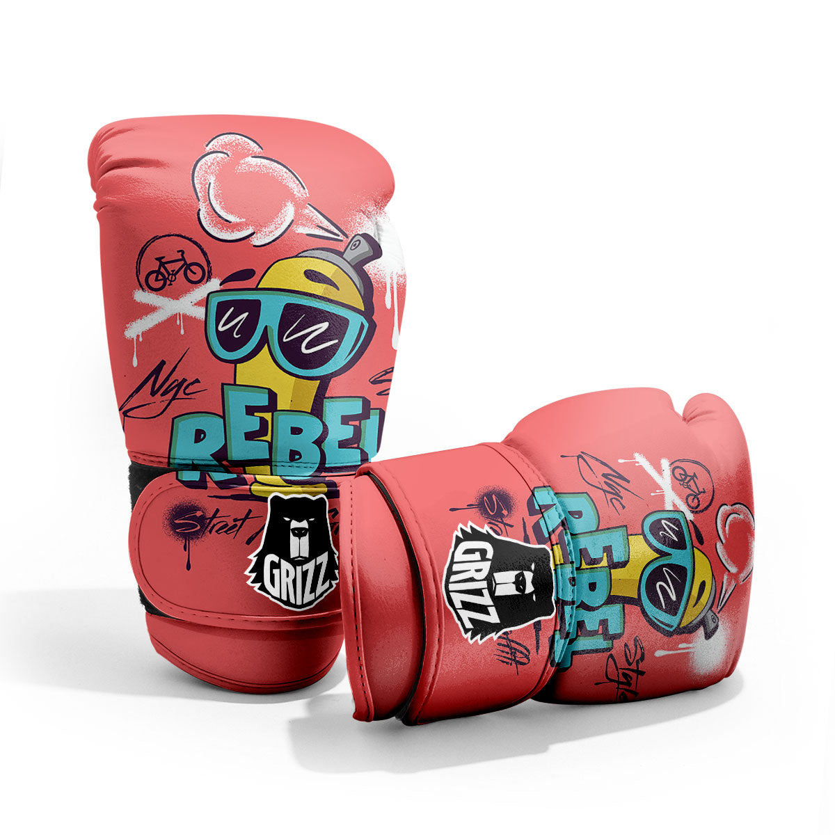 Characters Graffiti Cartoon Print Pro Boxing Glove