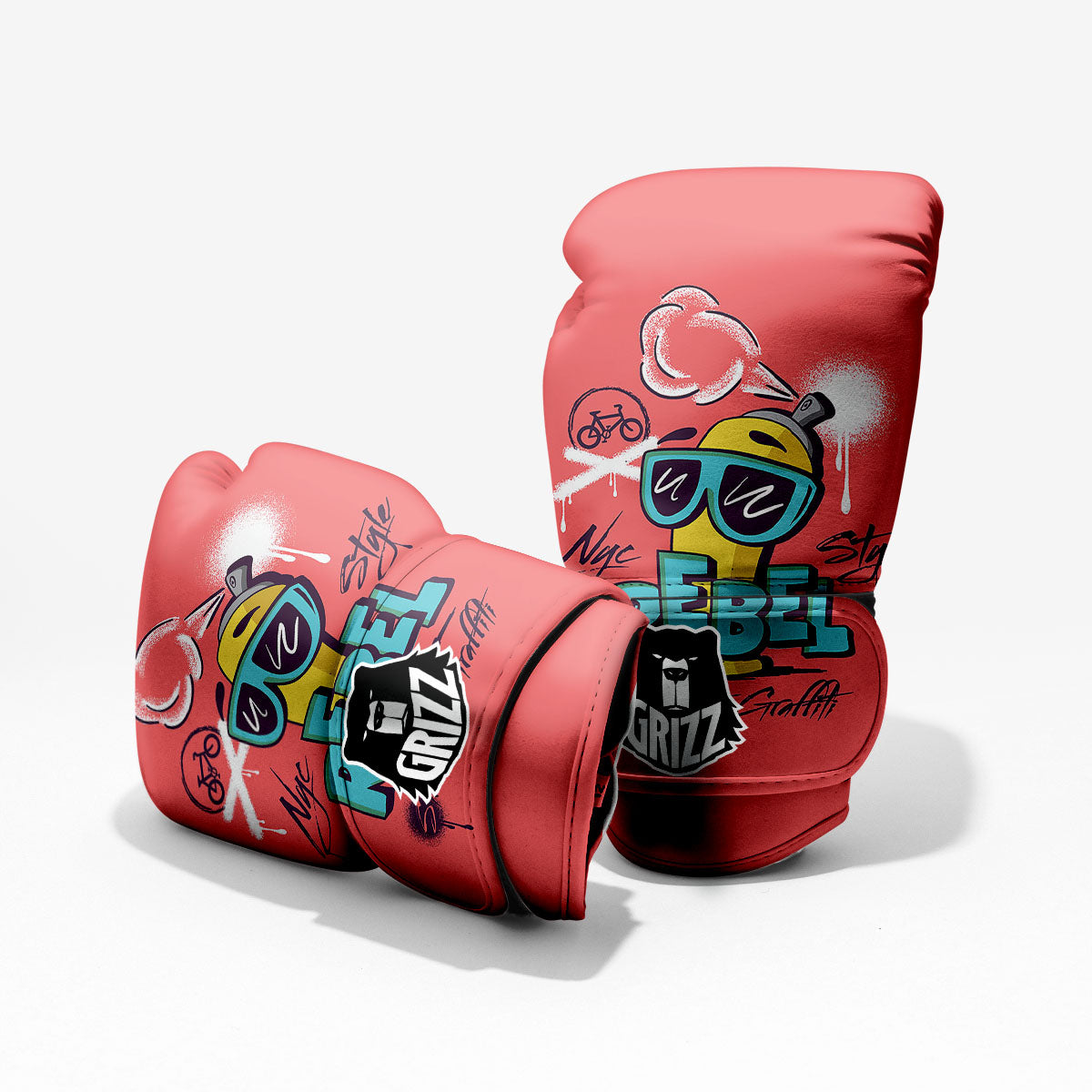 Characters Graffiti Cartoon Print Pro Boxing Glove