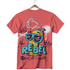 Characters Graffiti Cartoon Print T-Shirt-grizzshop