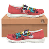 Characters Graffiti Cartoon Print White Loafers-grizzshop