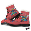 Characters Graffiti Cartoon Print Winter Boots-grizzshop