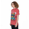 Characters Graffiti Cartoon Print Women's Golf Shirts-grizzshop