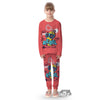 Characters Graffiti Cartoon Print Kid's Pajamas-grizzshop