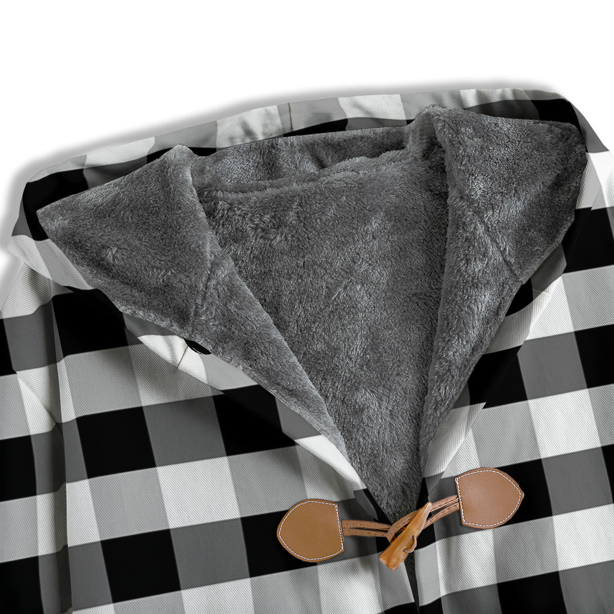 Check Black And Grey Print Pattern Men's Windbreaker Jacket-grizzshop