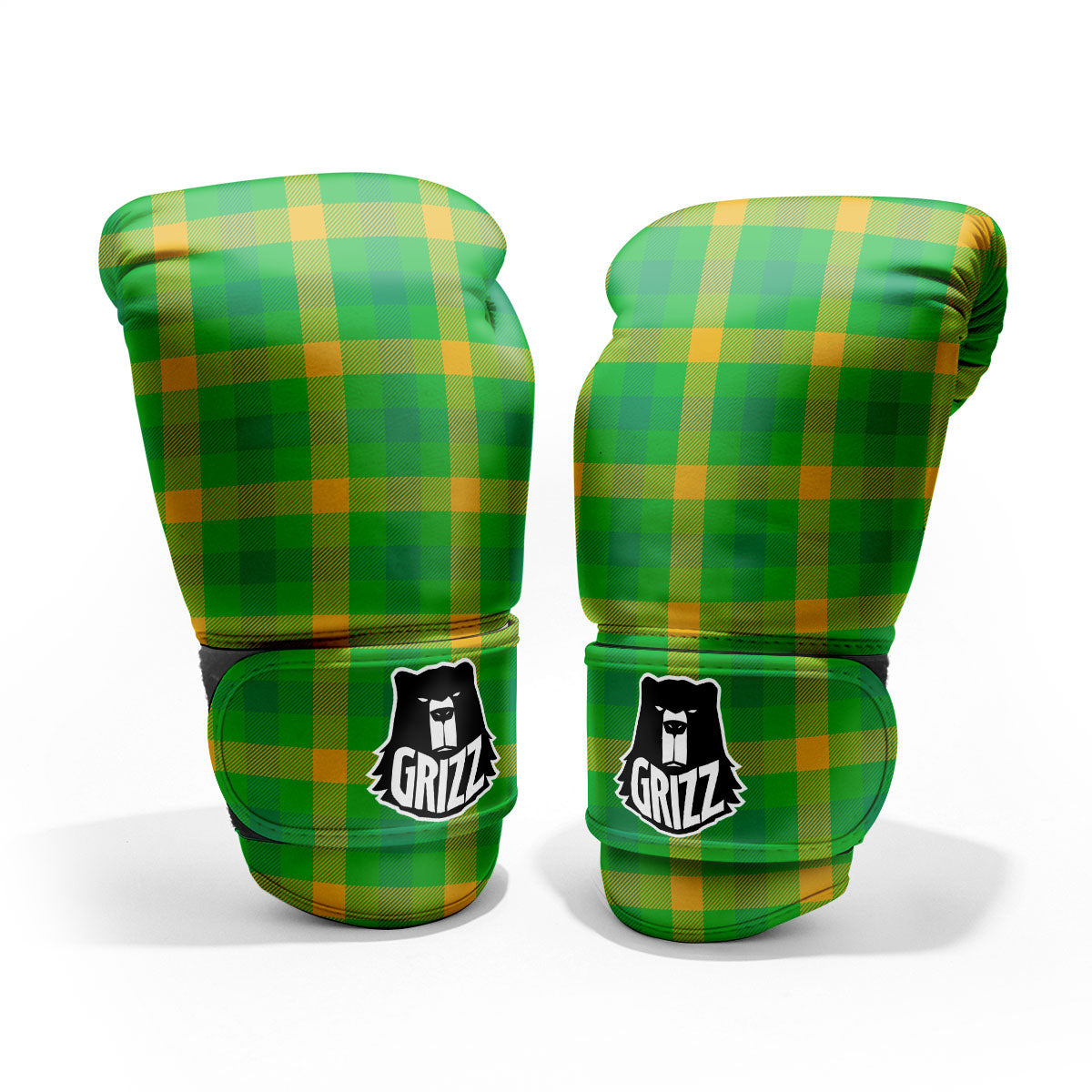 Check Irish Buffalo Print Pattern Pro Boxing Glove