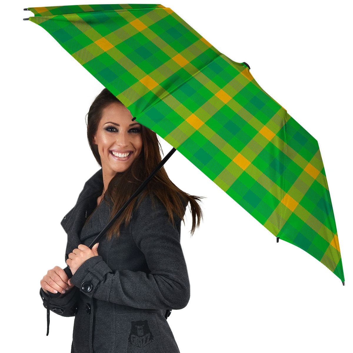 Check Irish Buffalo Print Pattern Umbrella-grizzshop
