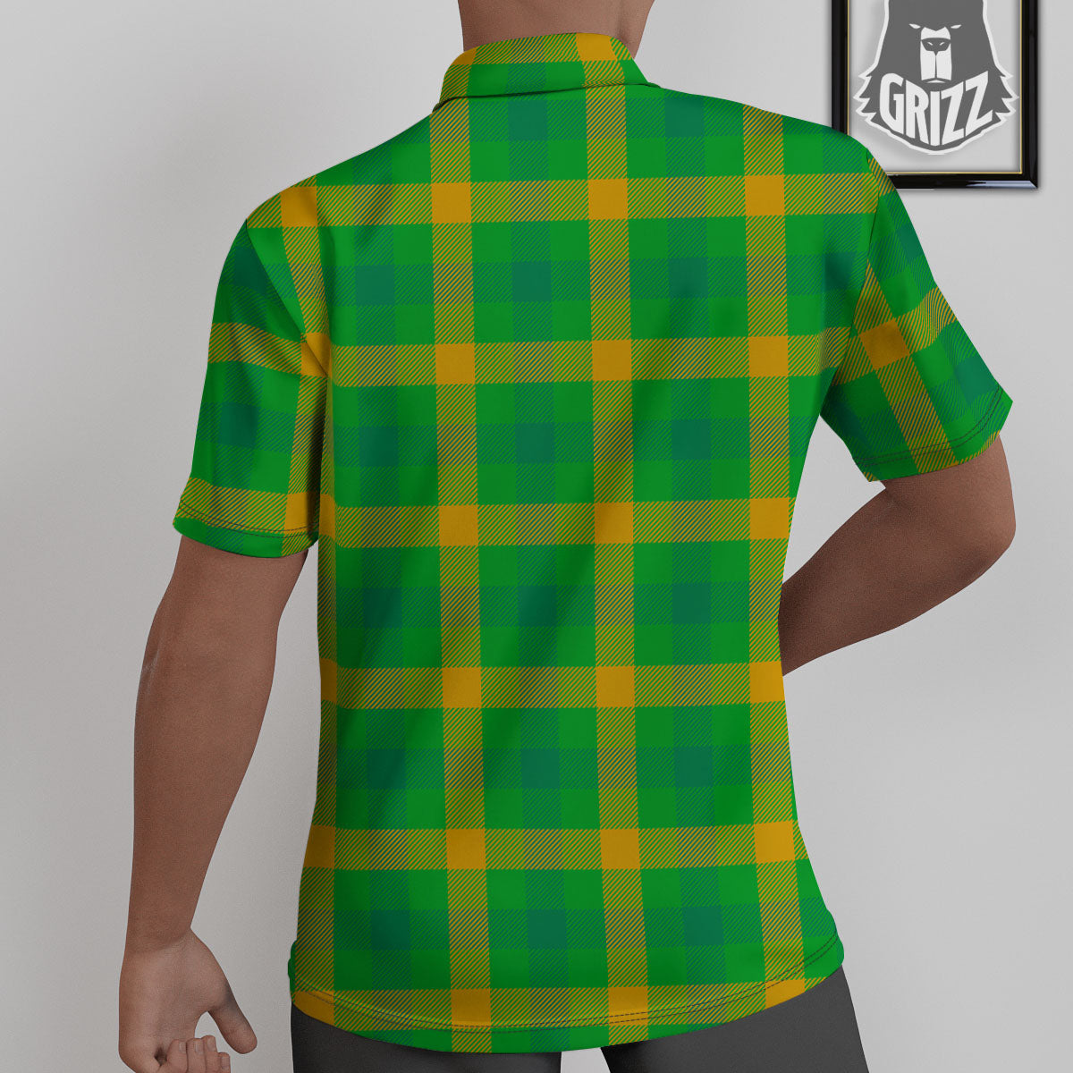 Check Irish Buffalo Print Pattern Untucked Shirts-grizzshop