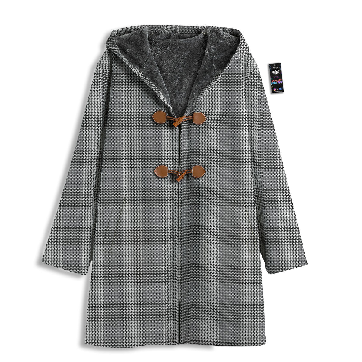 Check Prince Of Wales Print Pattern Men's Windbreaker Jacket-grizzshop