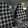 Check White And Black Print Pattern Car Seat Covers-grizzshop