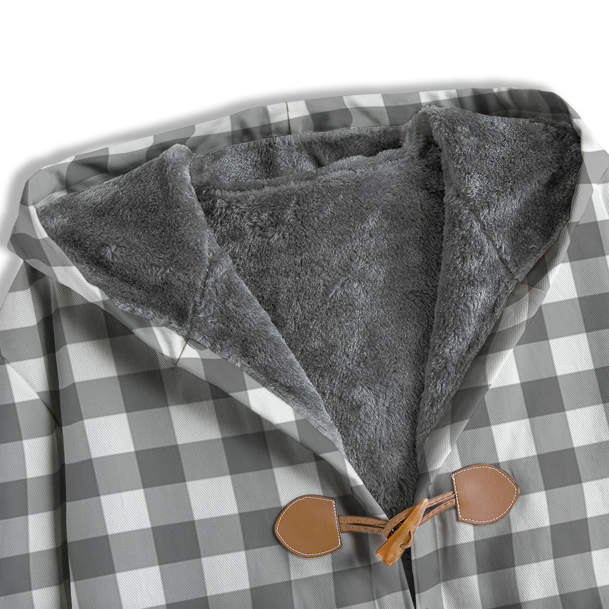 Check White And Grey Print Pattern Men's Windbreaker Jacket-grizzshop