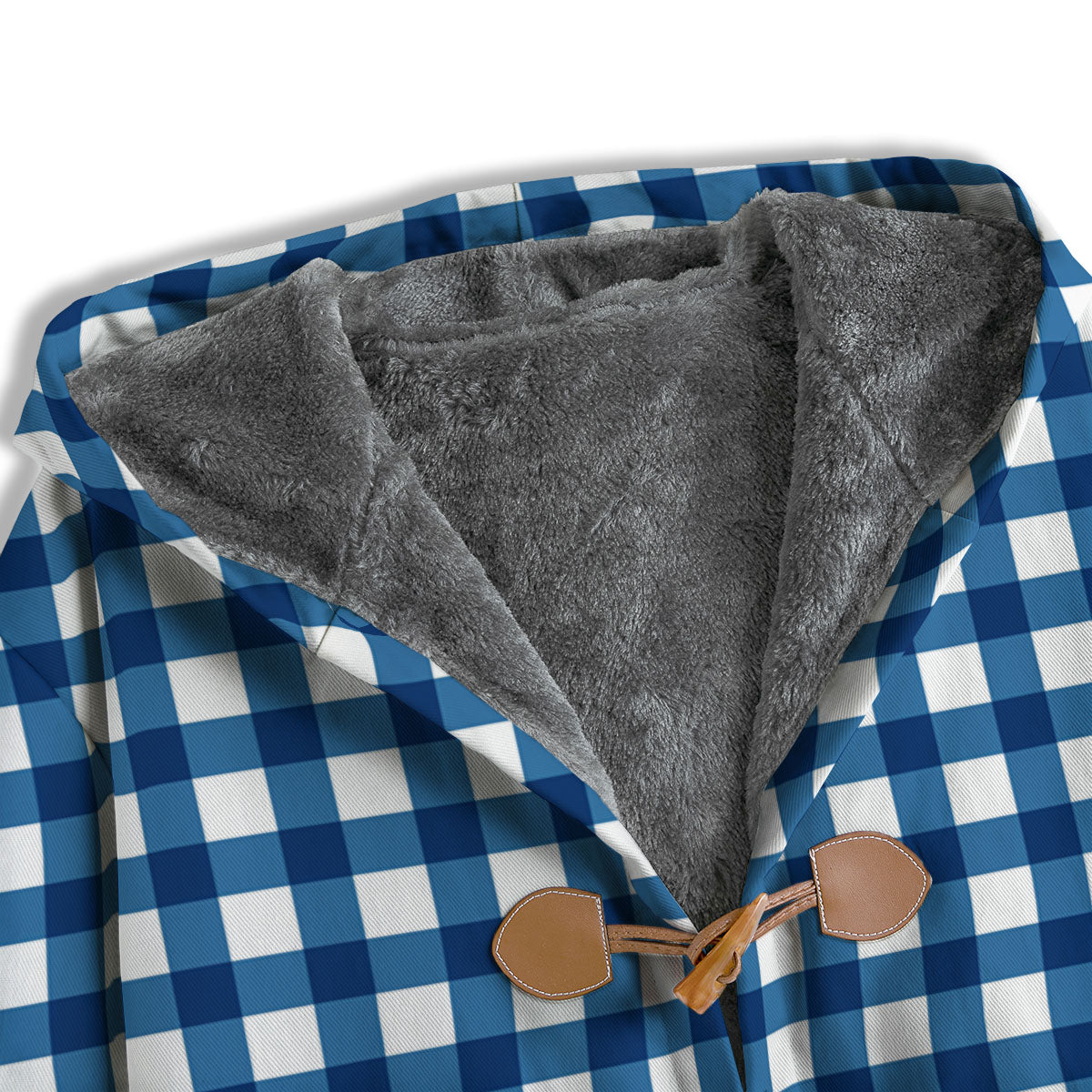 Check White And Navy Print Pattern Men's Windbreaker Jacket-grizzshop