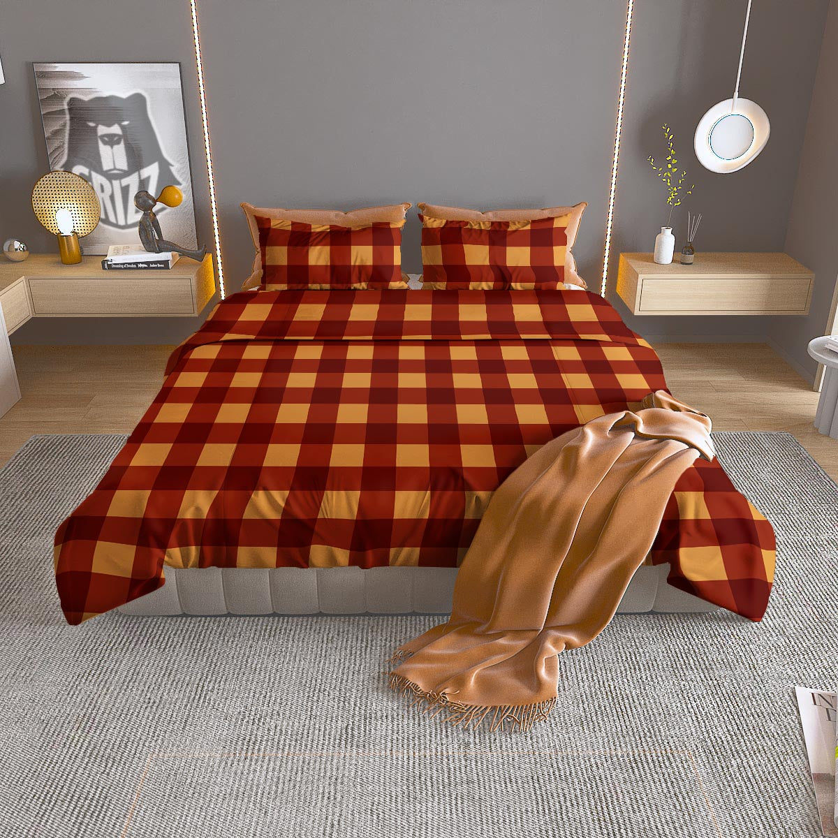 Calendar Tribal Maya Print Duvet Cover Bedding Set