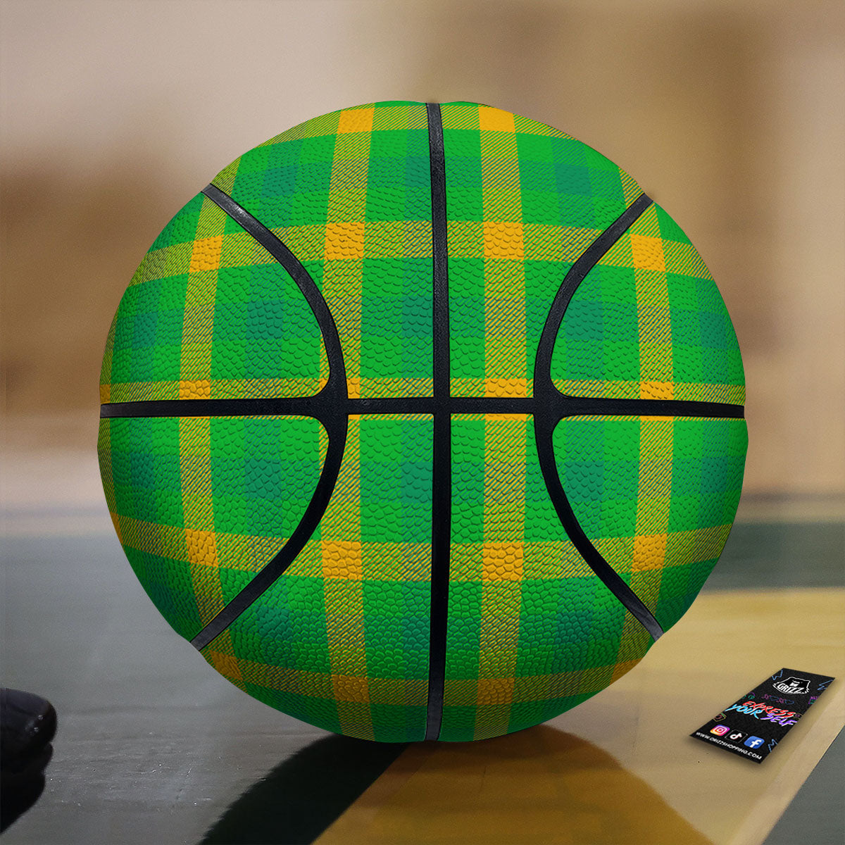 Check Irish Buffalo Print Pattern Basketball