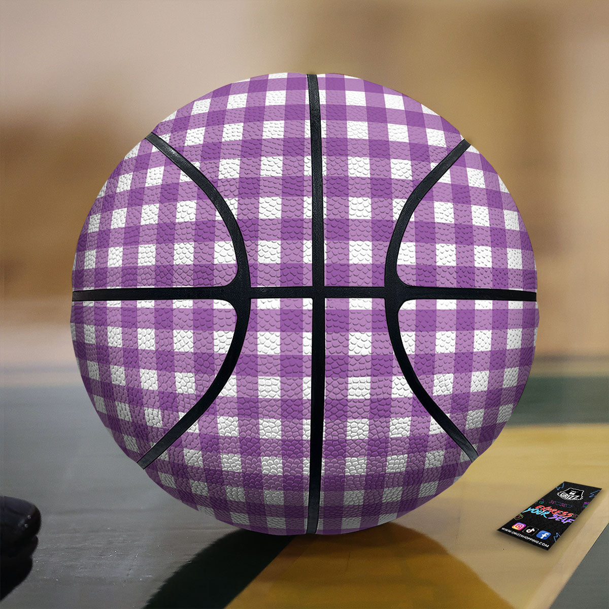 Butterfly Turquoise Print Pattern Basketball