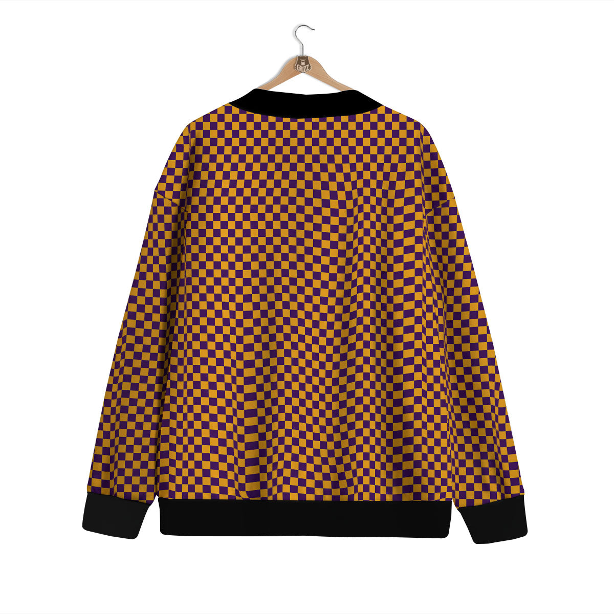 Checked Halloween Print Pattern Cardigan-grizzshop