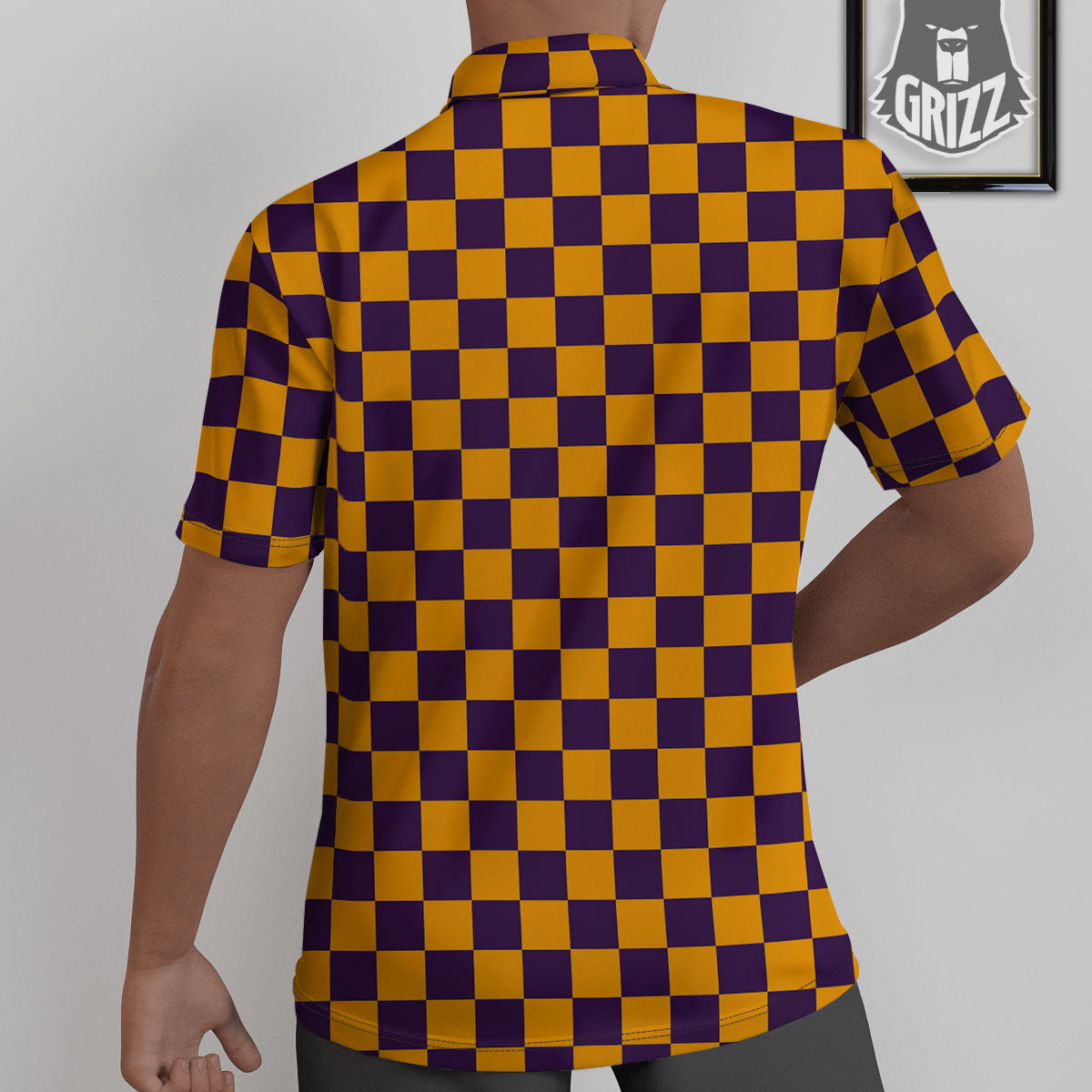 Checked Halloween Print Pattern Untucked Shirts-grizzshop