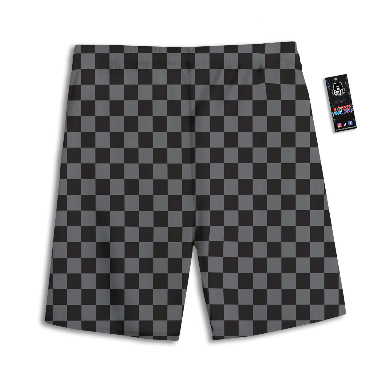 Carnation Flower Pink Print Men's Athletic Shorts