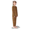 Checkered Merry Christmas Print Pattern Kid's Pajamas-grizzshop