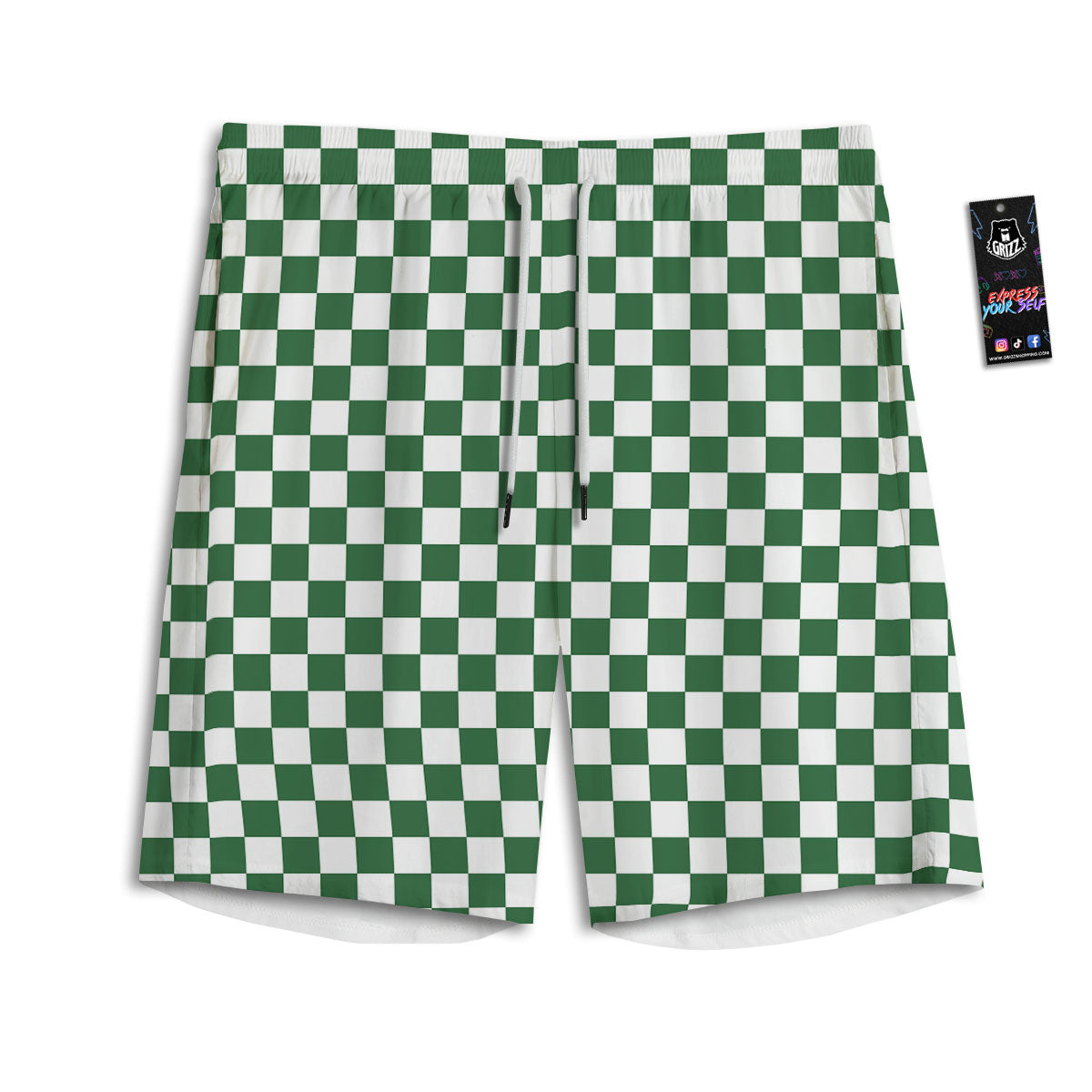 Carp Koi Print Pattern Men's Athletic Shorts