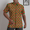 Checkered Merry Christmas Print Pattern Untucked Shirts-grizzshop