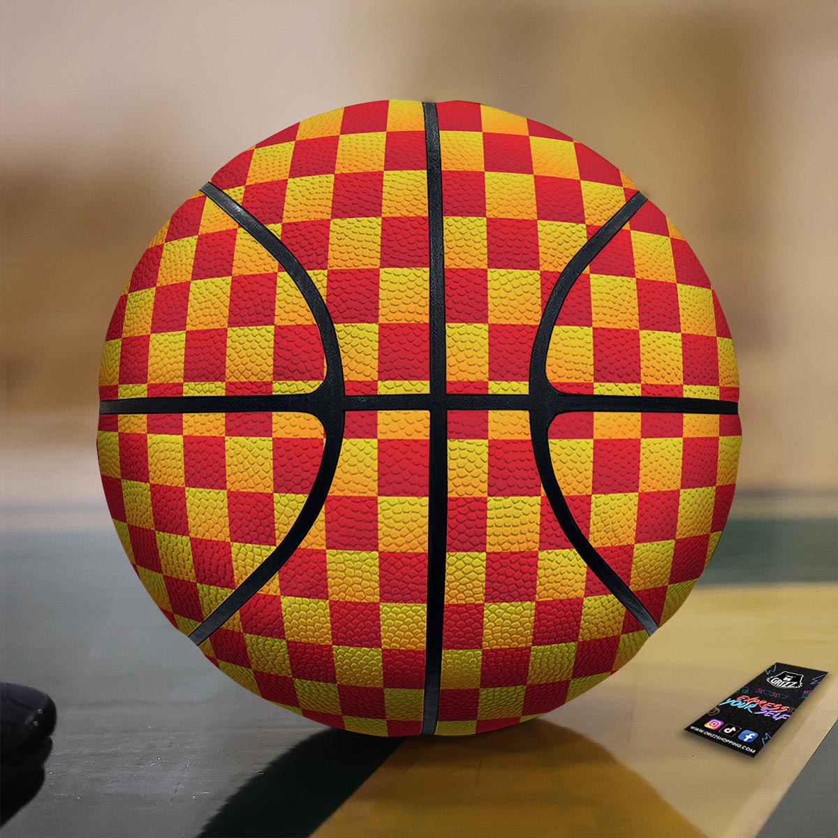 Camouflage Teal Print Basketball