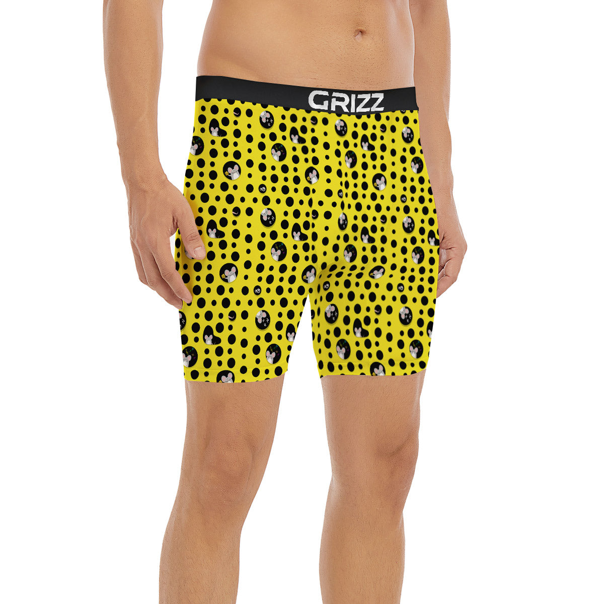 Cheese Cartoon Print Pattern Boxer Briefs-grizzshop