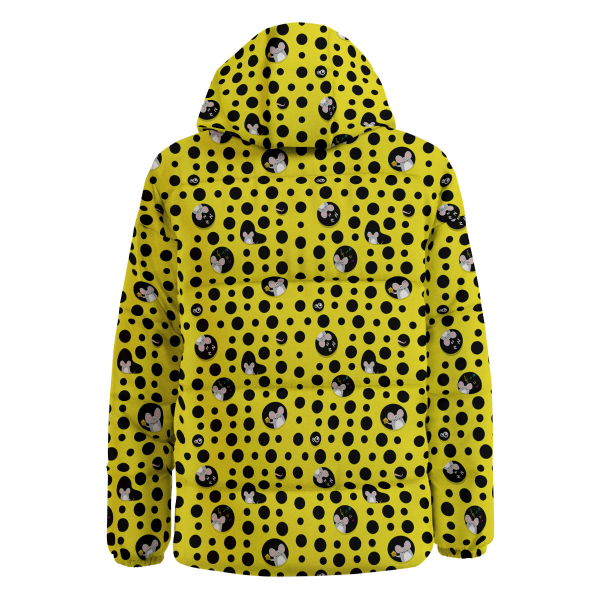 Cheese Cartoon Print Pattern Down Jacket-grizzshop