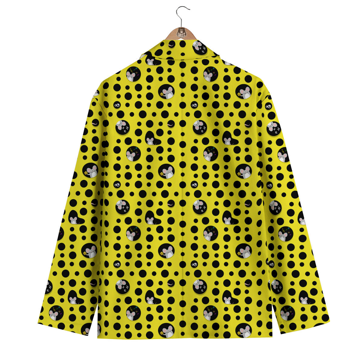 Cheese Cartoon Print Pattern Men's Blazer-grizzshop