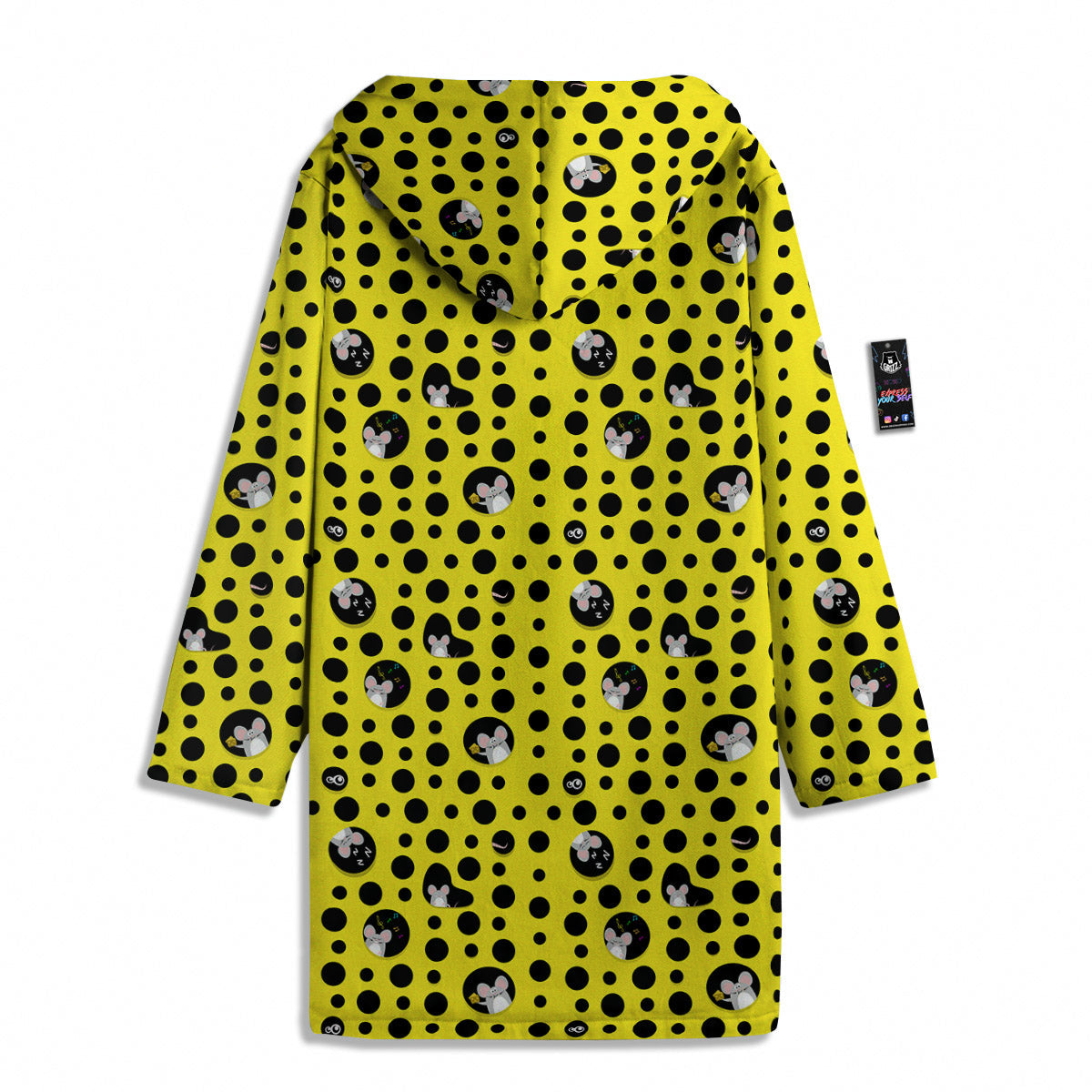 Cheese Cartoon Print Pattern Men's Windbreaker Jacket-grizzshop