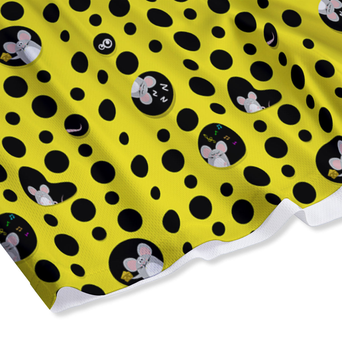 Cupid Valentine Cute Panda Print Pattern Mesh Shorts